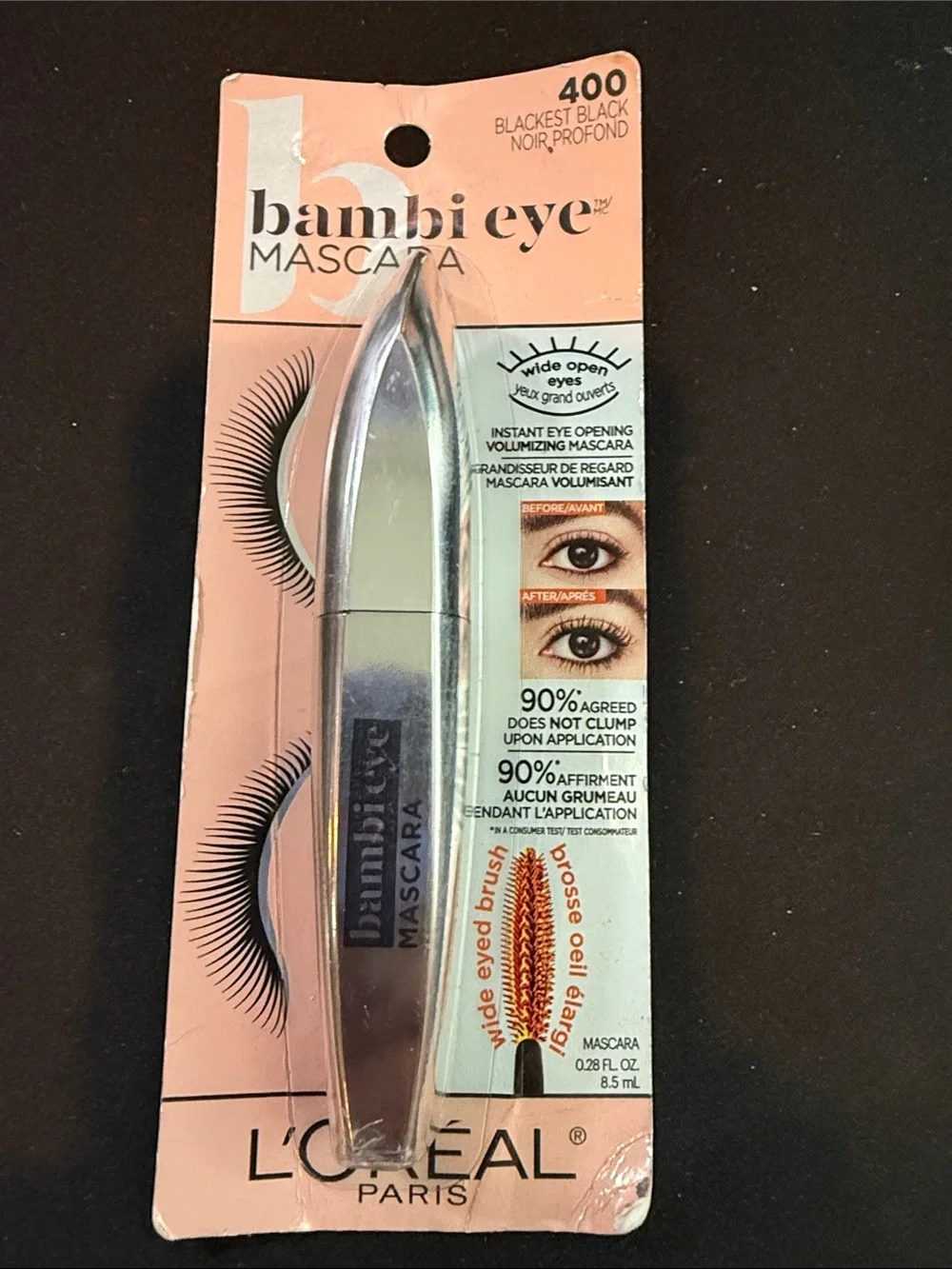L'Oréal Bambi Eye Mascara - Blackest Black (400)